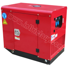 Leiser Doppelzylinder-Benzin-Generator 10kw für Haushalt